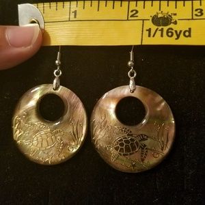 Turtle Shell Earrings